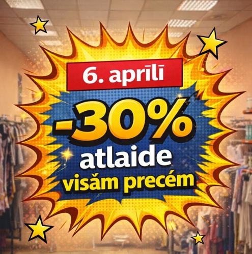 Pēc Lieldienām: –30%